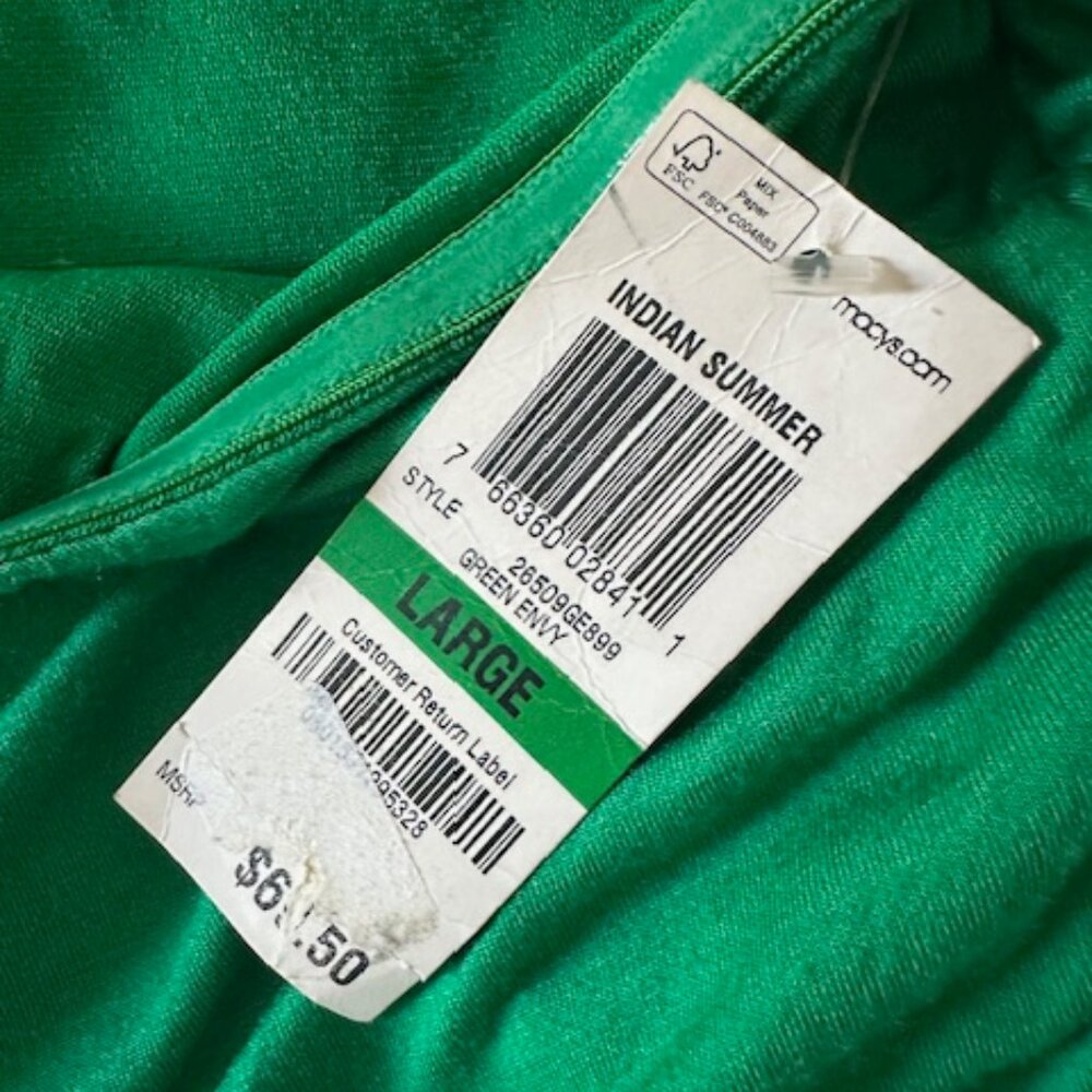 INC Elegant Green One-Shoulder Body-Con Dress 8549 NWT Boutique - Picture 8 of 10